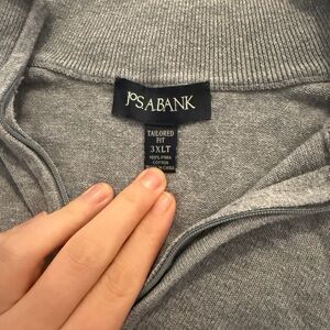 Jos. A. Bank Light Gray Knit Sweater